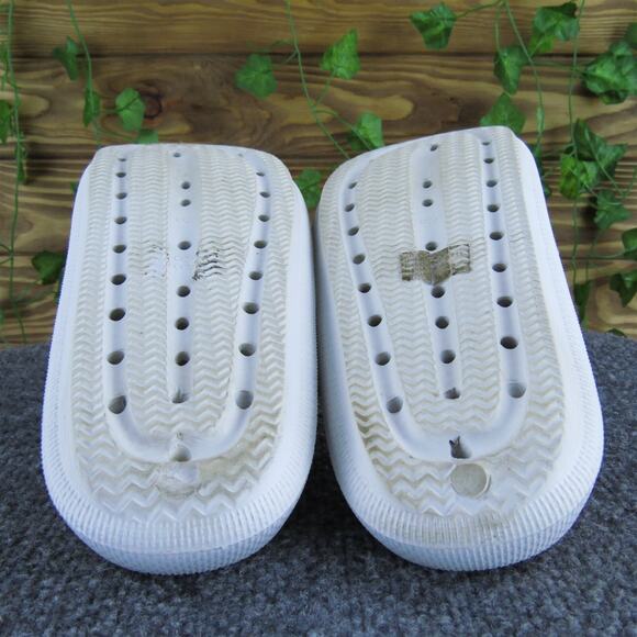 MIA Girl Women's Chunky Slide White Synthetic Sz 8 Medium Gently Used 2025 - Picture 5 of 6